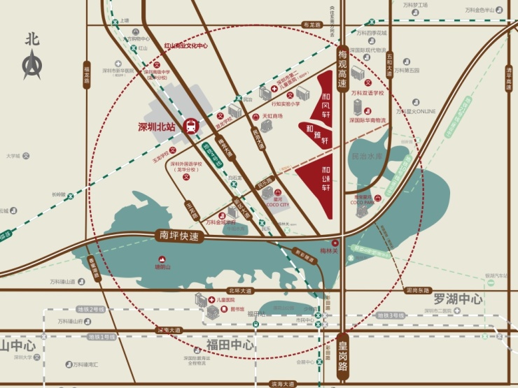 万科梅林关旧改收官之作-深国际万科和颂轩 将推630套住宅(图3)